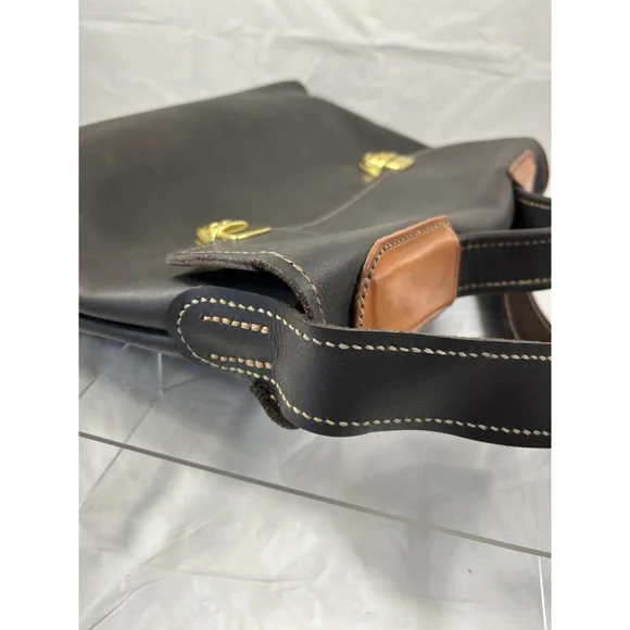 blueberry craft studio messenger handmade Chocolate Brown breifcase